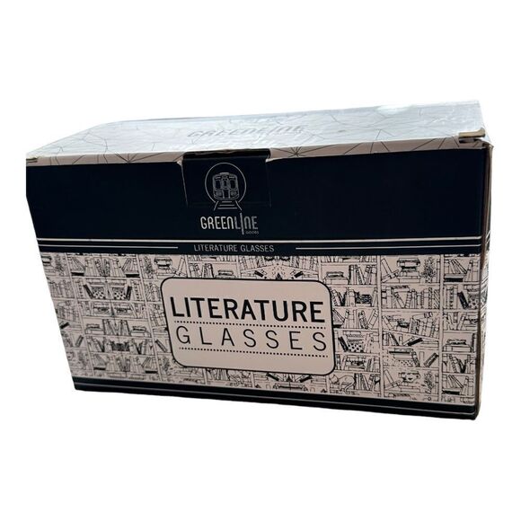 Greenline Goods Alice in Wonderland Whiskey Glasses Literature Rocks Glassware - Picture 4 of 10